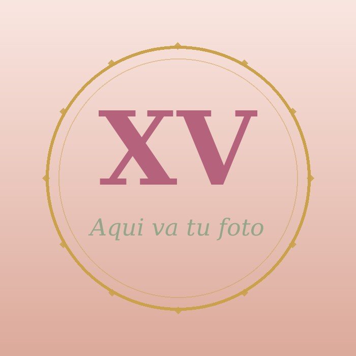 Ejemplo de foto de la quinceañera
